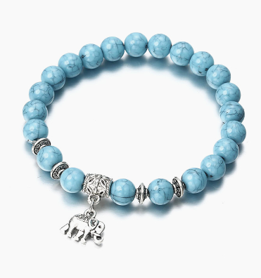 Vintage Elephant Turquoise Bracelet Image 3
