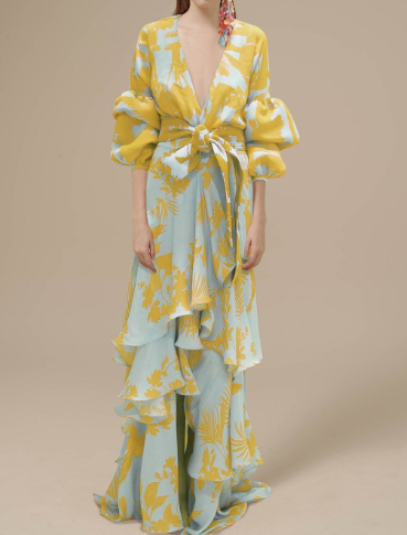 WOLFF Chiffon Holiday Dress Image 5
