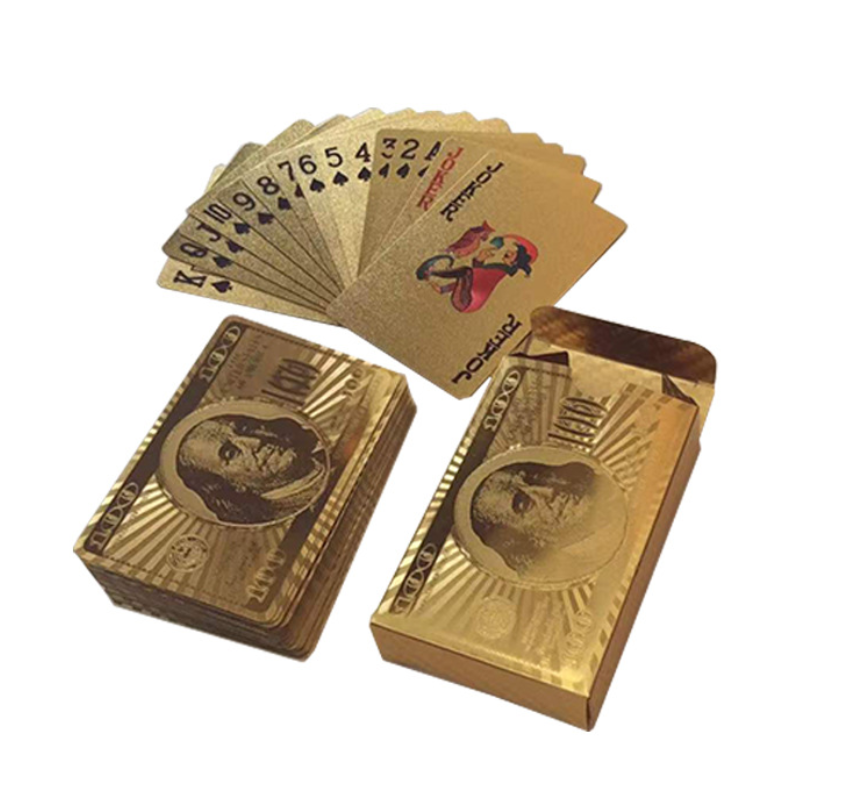 Gold Foil Poker Card 1