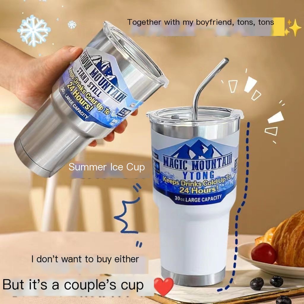 Creative American Snowman Insulated Mug