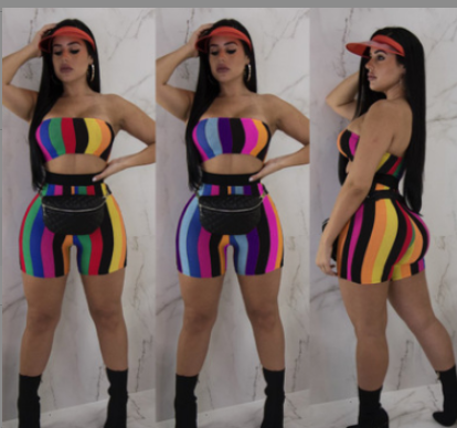 Striped Two-Piece Set - Image 2