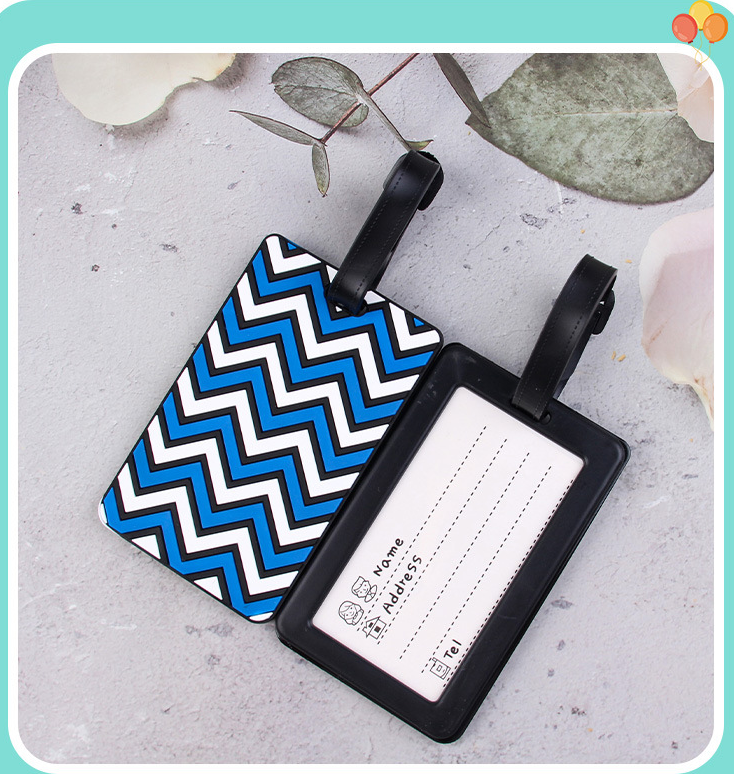 Wave Three-Dimensional Luggage Tag Purple