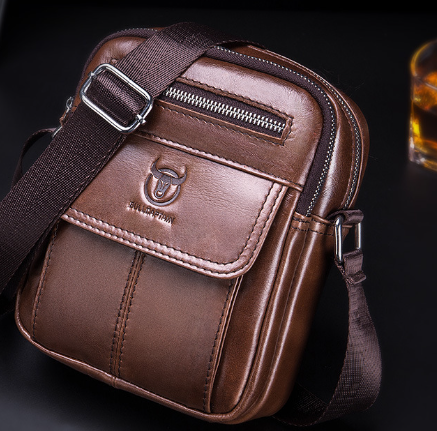 Black Genuine Leather Shoulder Bag