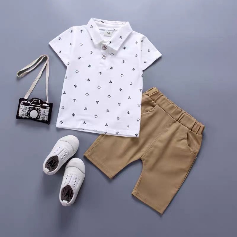 Stylish Kids Outfit with Anchor Design