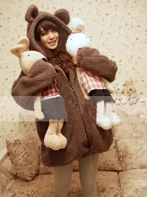 Faux Fur Coat - White