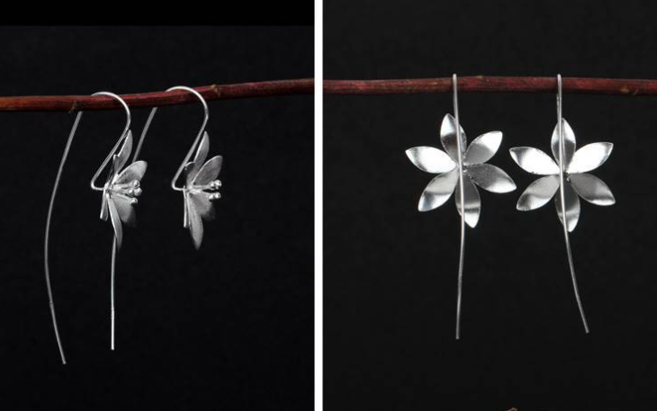 Floral Earrings Image 1