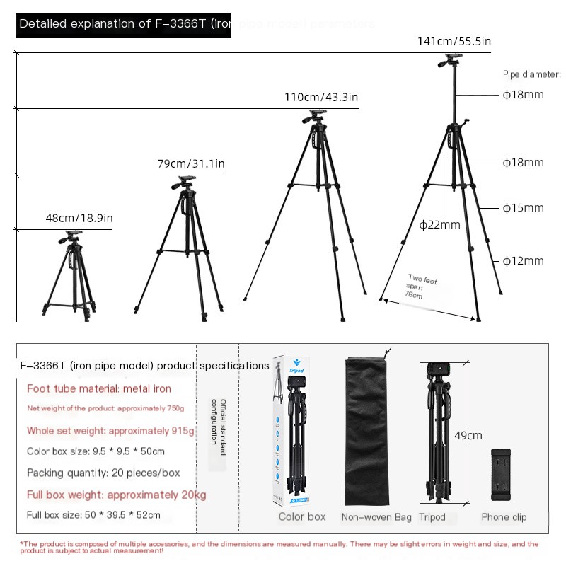 F3366 Camera Tripod in Use