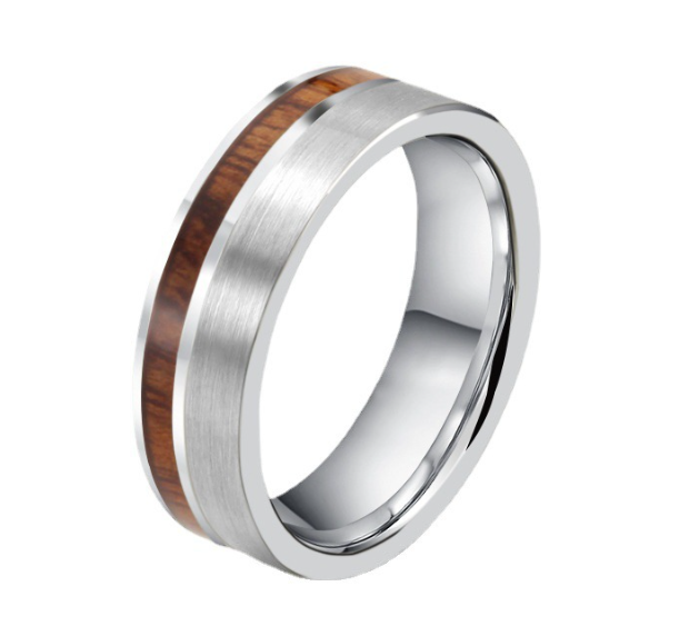 Men's Wood Grain Ring 1