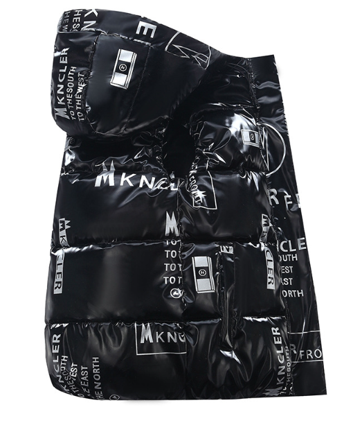 2023 new vest fashion autumn and winter W printed cotton waistcoat parent-child suit children's medium and large children's vest