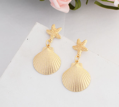 Shell and Starfish Earrings 2