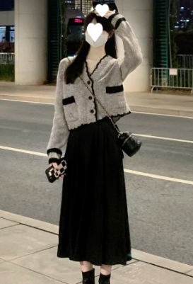 False Two-piece Big Swing Dress Image 1