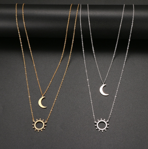 Colar Verdandi Sol e Lua - Elegant Design