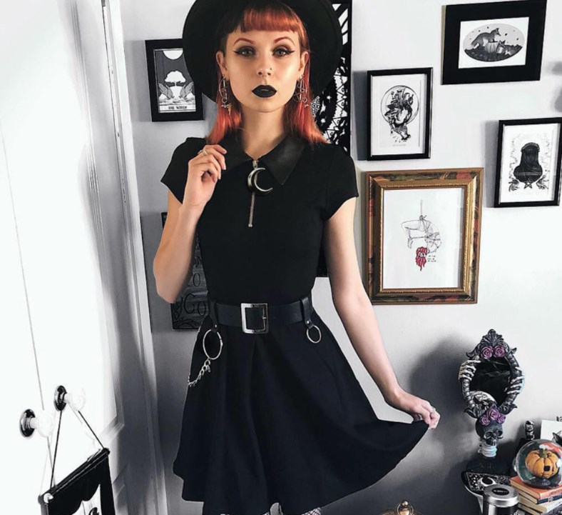 Dark Gothic Dress Image 1