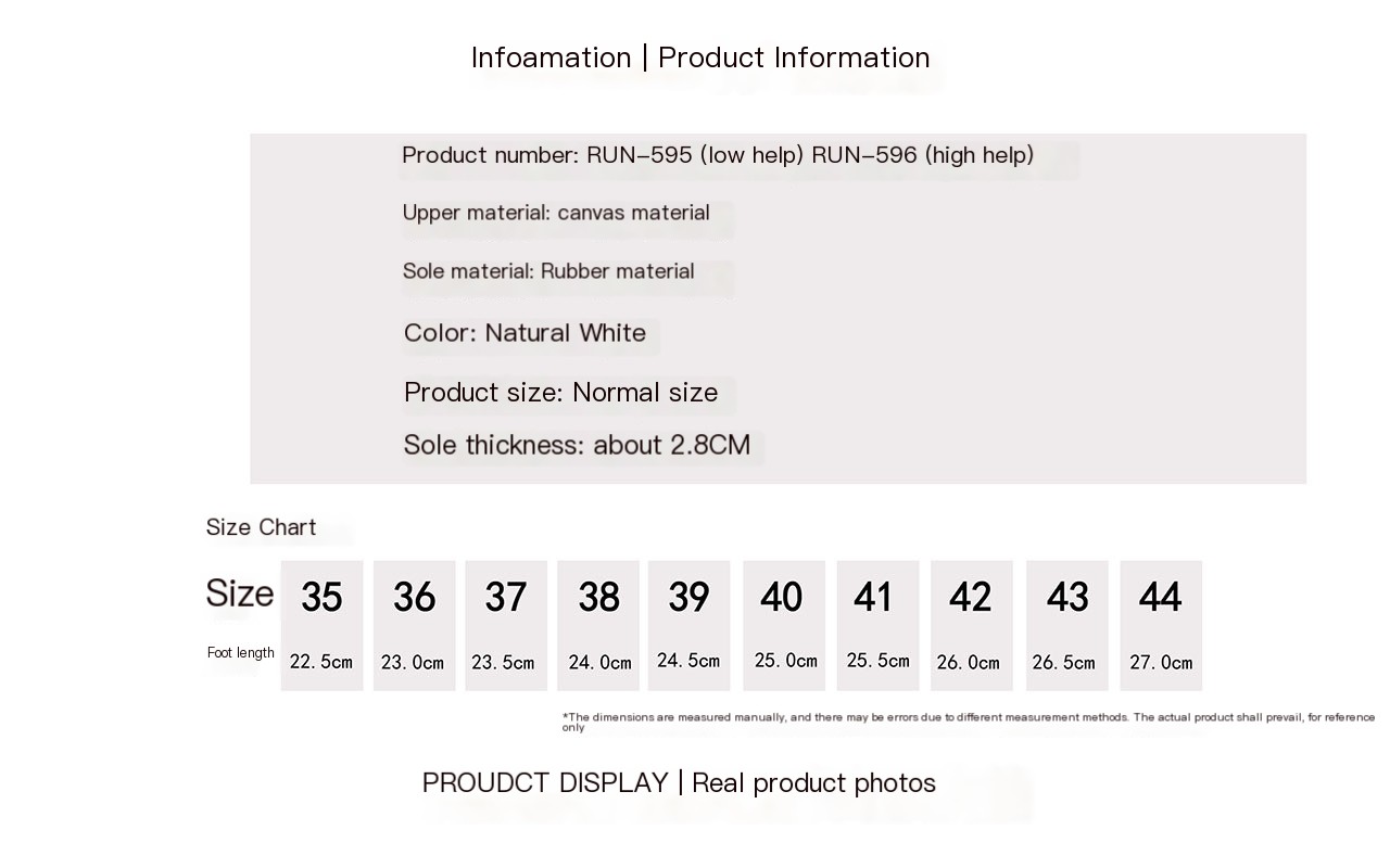 Star Embroidered Thick Sole Canvas Shoes