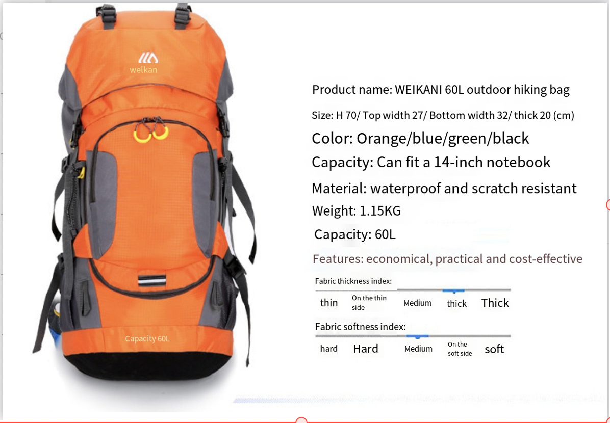 WEIKANI Backpack Image 1