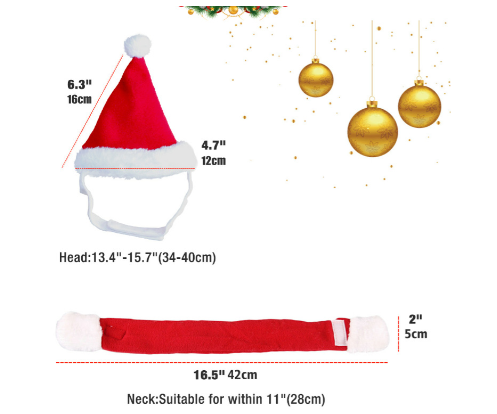 Christmas Hat and Scarf Set