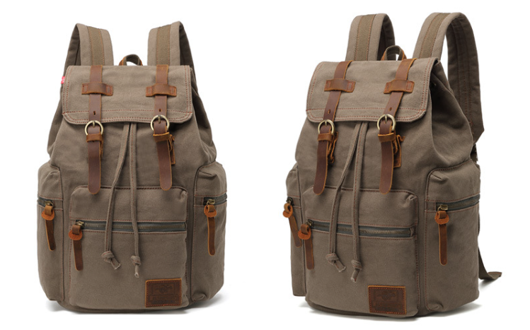 Versatile Canvas Backpack for Students