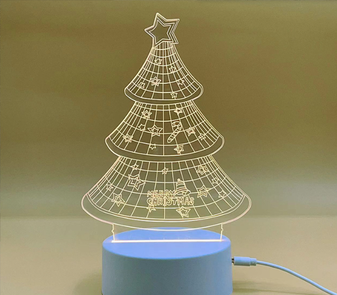 3D Christmas Tree Night Light