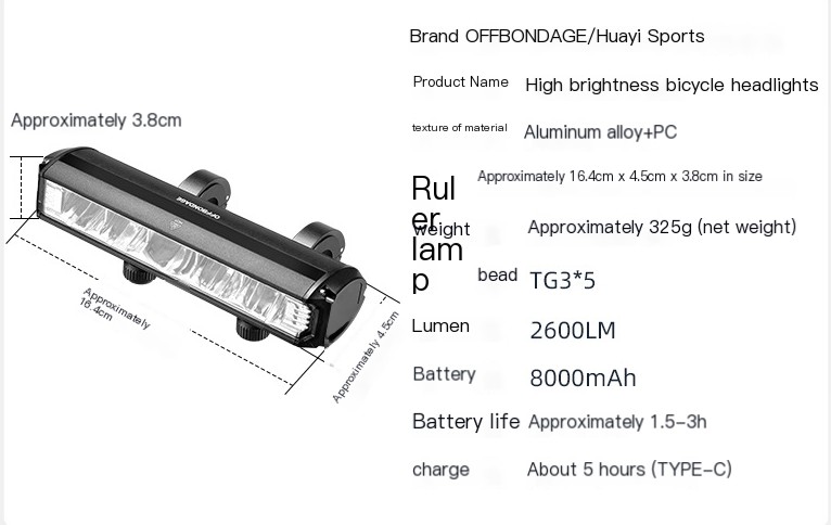 Lanterna para Bike Impermeável Frontal