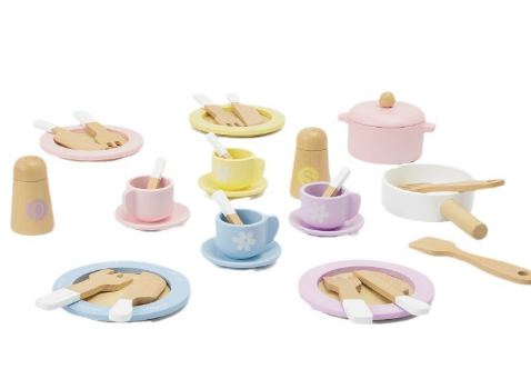 Montessori Wooden Dinnerware Set