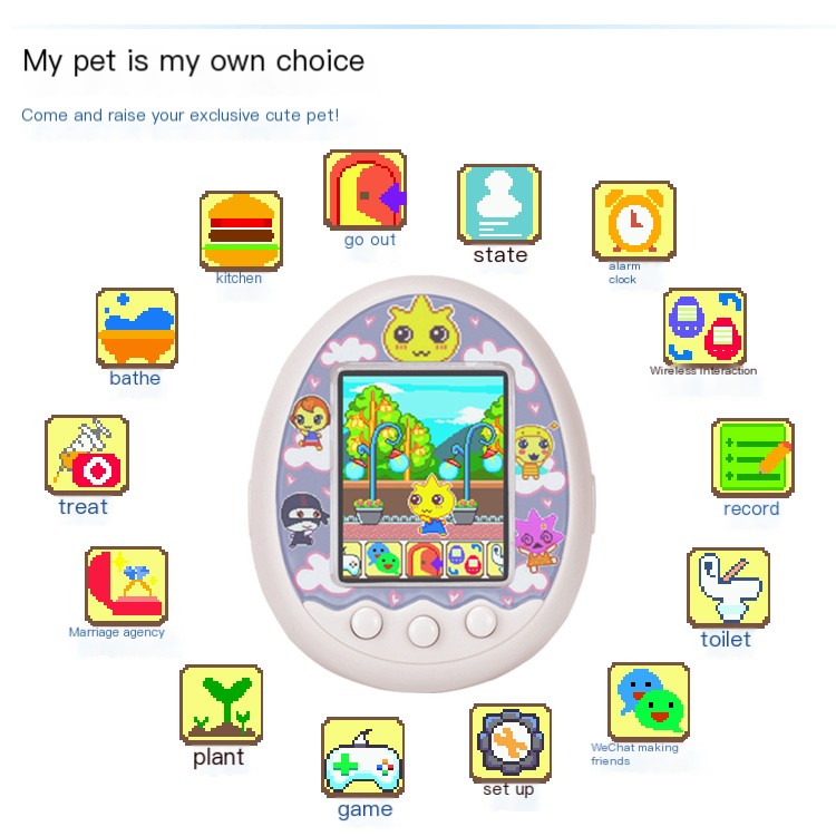 Puzzle Handheld Game Console Side View