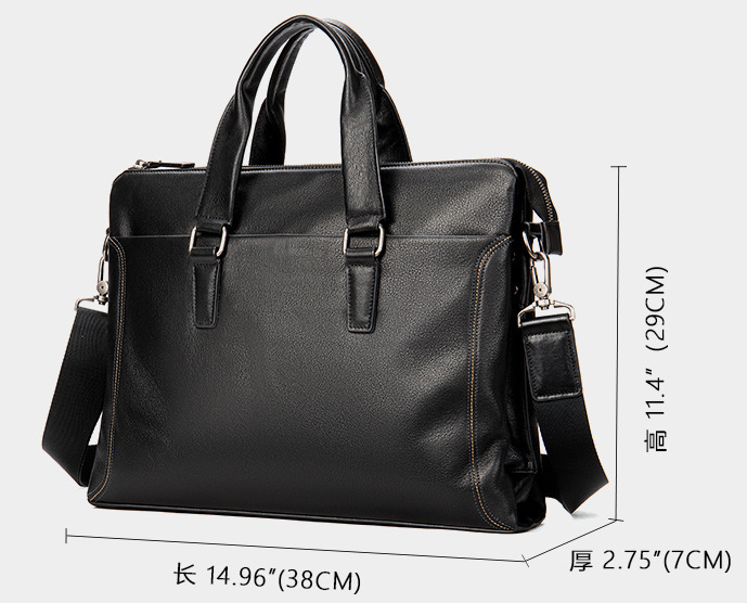 Head layer cowhide shoulder bag