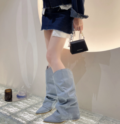 MODA Blue Cowboy Boots