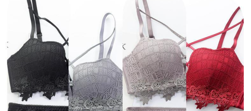 Cross Back Bra Set Image 3