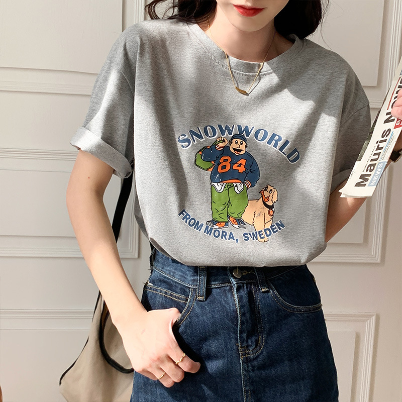 Anime Cartoon Printed T-shirt Image 4