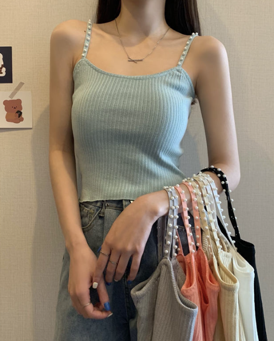 Pearl Sling Knitted Beauty Vest Image 2