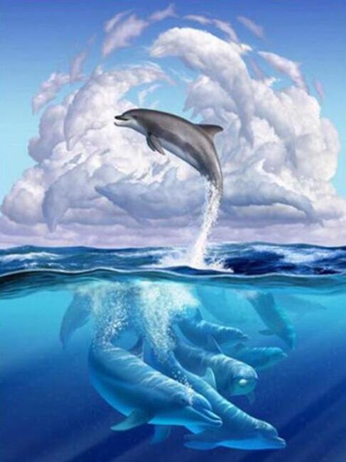 Dolphin Diamond Painting Kit