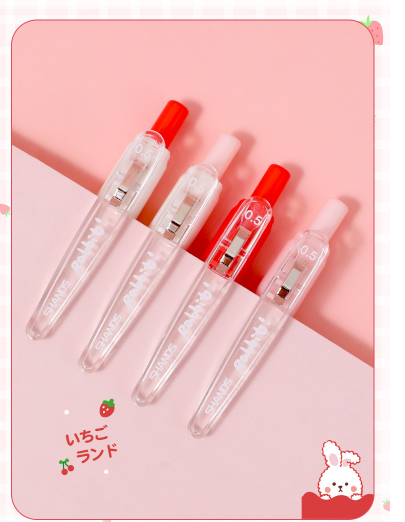 Strawberry Bunny Gel Pen 2