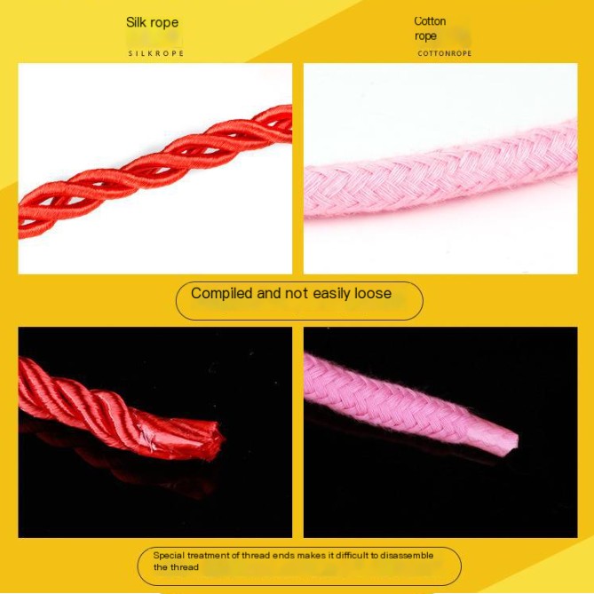 Different colors of rope