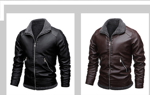Men's Leather Jacket Image 2