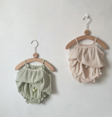 Girls Striped Two-piece Set 1