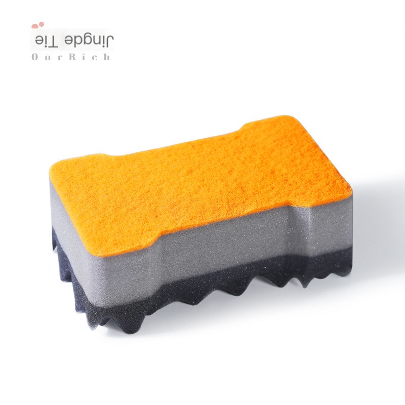 Cleaning with Large Wave Sponge