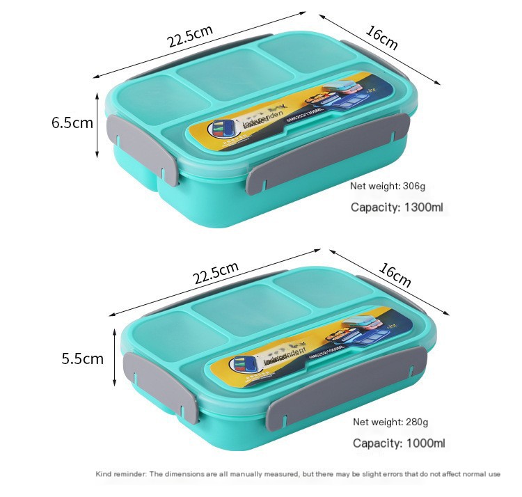 Food storage container in use