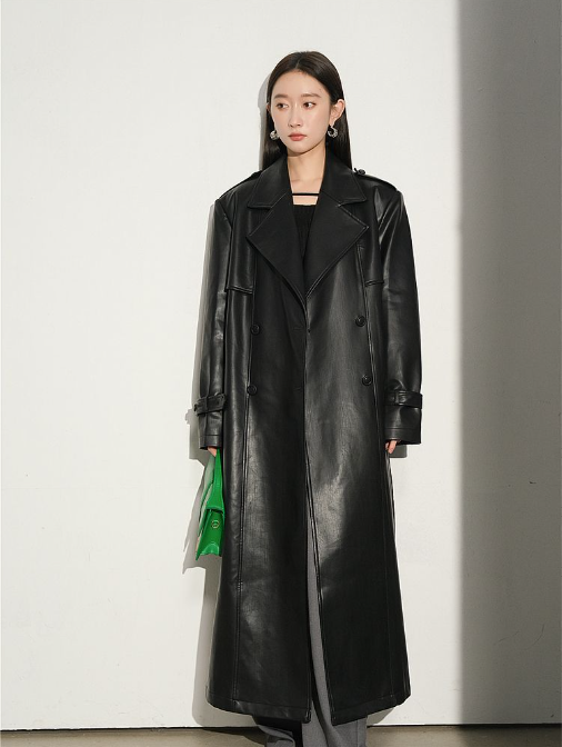 Mid-length Over-the-knee Windbreaker Jacket Image 5
