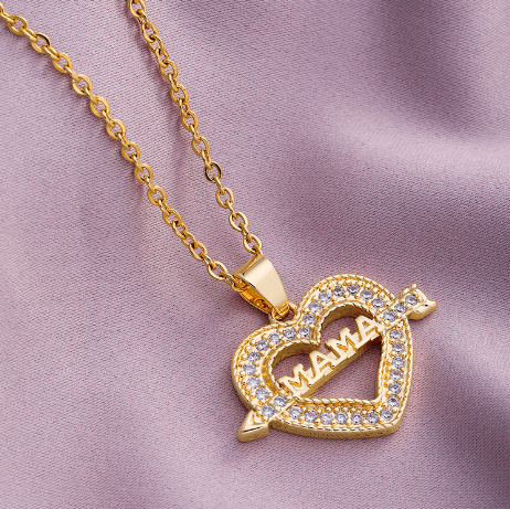 18K Gold Plated Crescent Moon Necklace