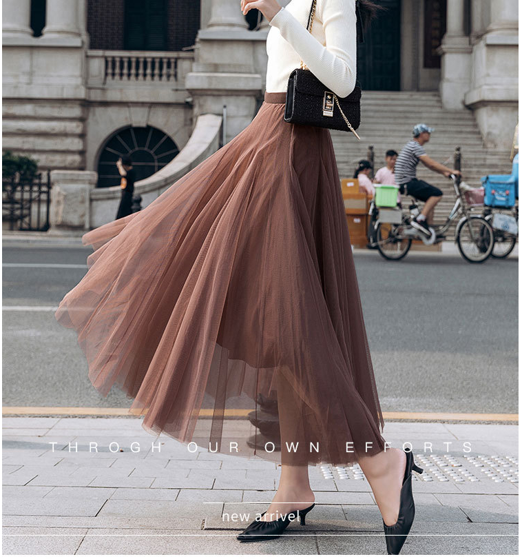 Net Yarn Fairy Oversized Skirt Image 3