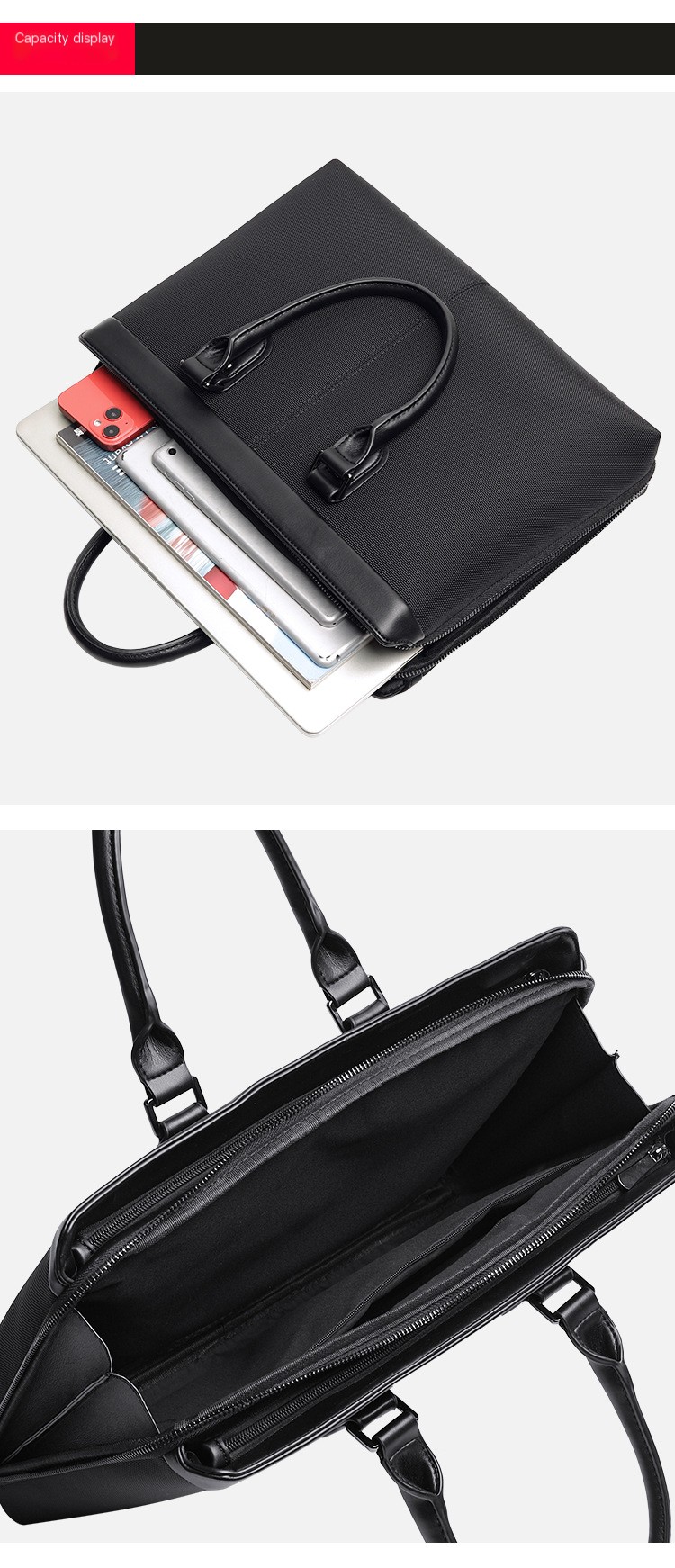 Oxford Cloth Briefcase Detail