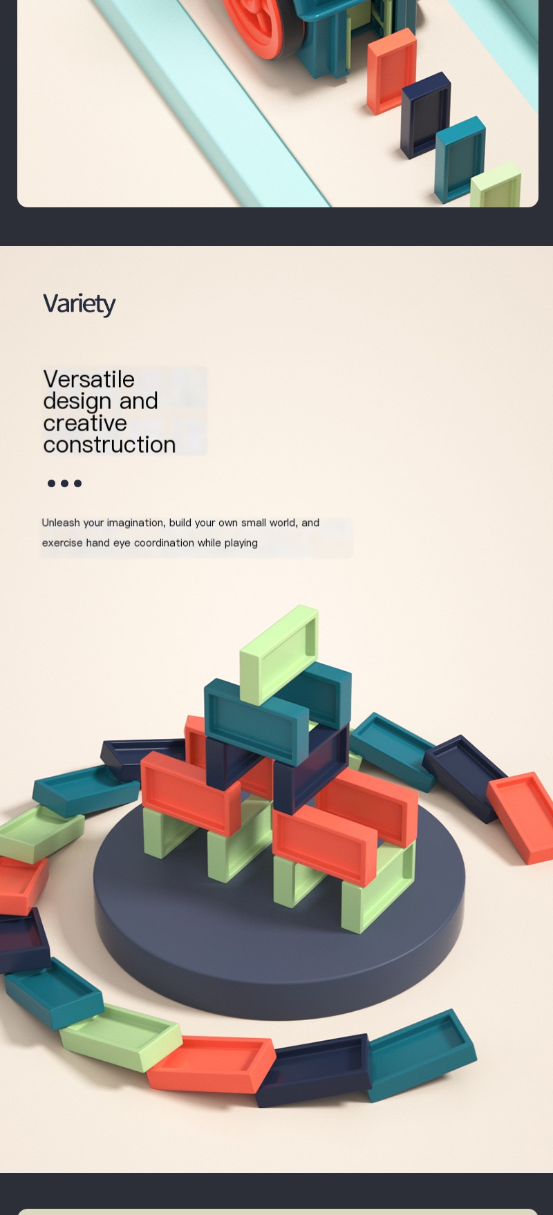 Electric Domino Train Toy