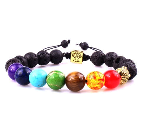 Volcanic Stone Bracelet - Gold