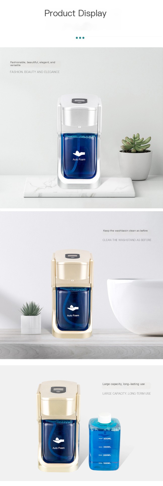 HOXIYA Automatic Soap Dispenser close-up