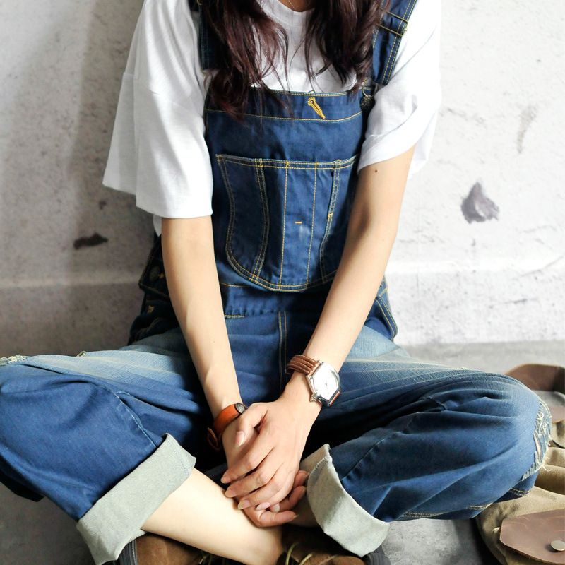 Dark Blue Bib Overalls