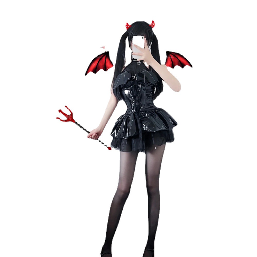 COS Japanese two-dimensional cos witch cosplay clothing female little devil perspective short skirt pure desire hot girl uniform image