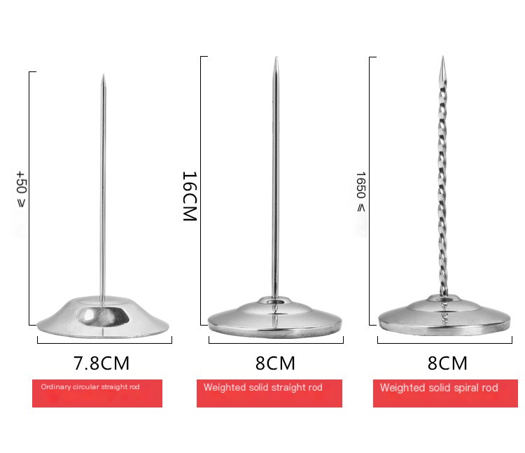 Stainless Steel Bar Ticket Holder Image 4