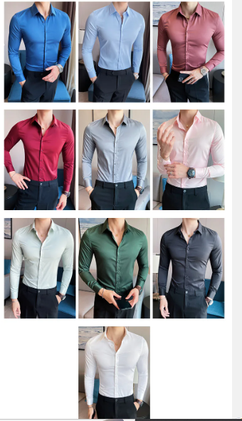 Solid Dress Shirt 4
