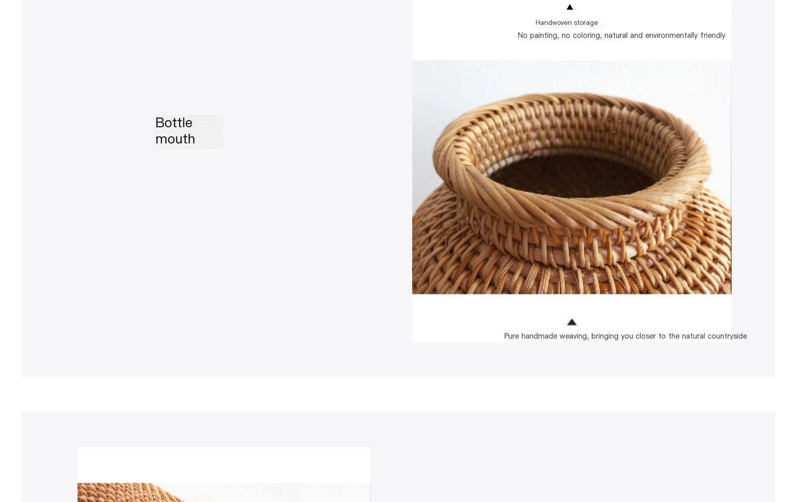 Natural Material Vase
