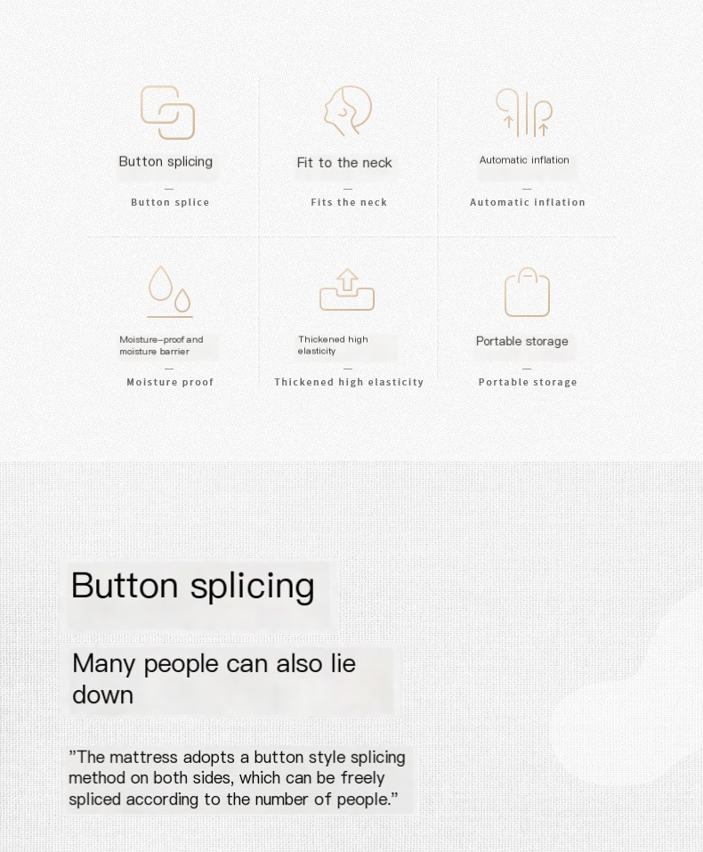 Inflatable Cushion - Graphite Blue